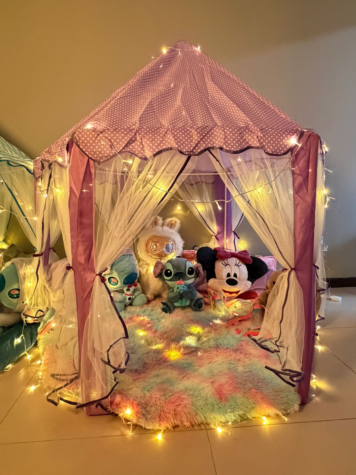 Carpa Castillo Princesa Con Luces Inhala